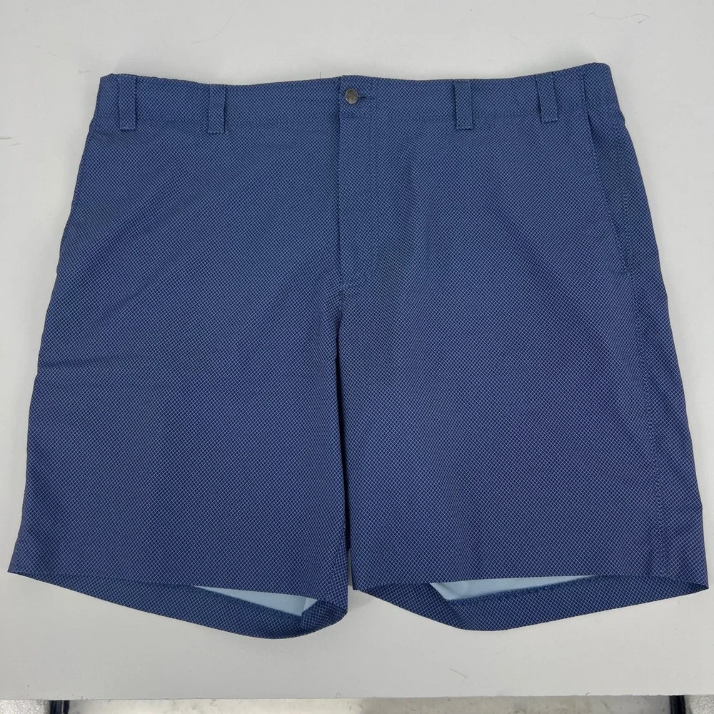 Callaway Mens Golf Shorts Blue Micro Dot Pattern Performance Stretch Size 42‎